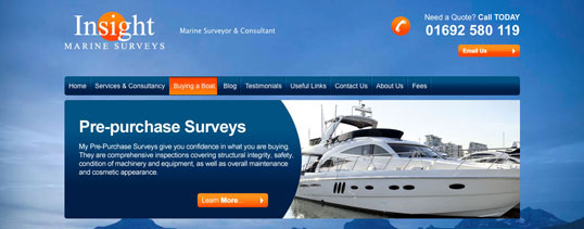 Take a look at a list of local marinas where we can carry out Yacht Surveys