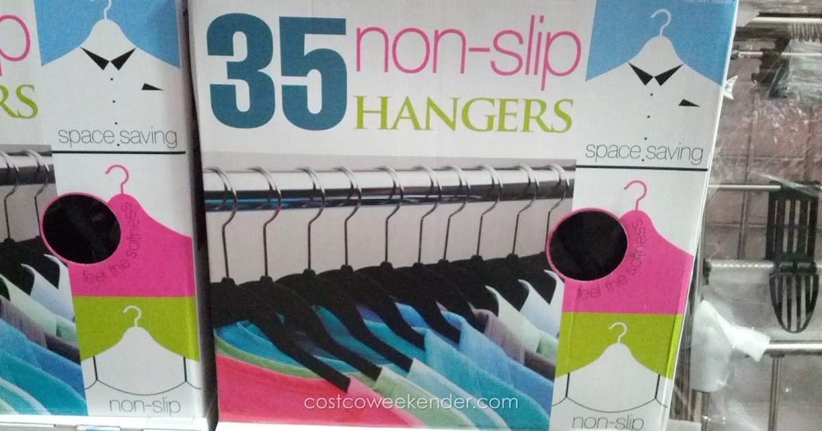 Flocked NonSlip Hangers (35 pack) Costco Weekender