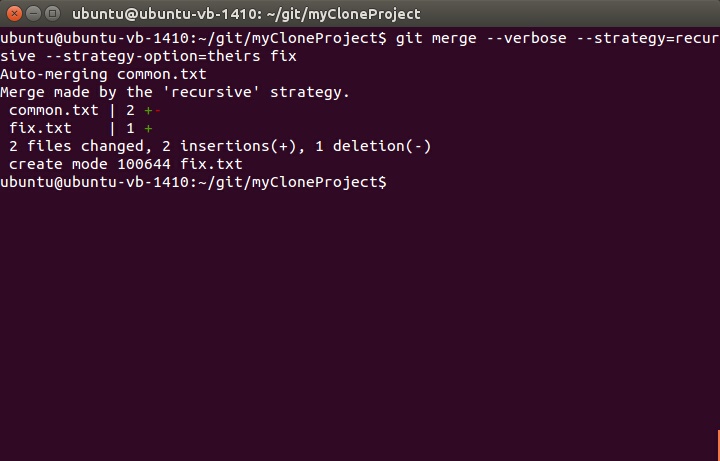 Git merge with strategy recursive failed