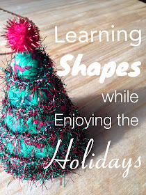 Enjoy Christmas with your toddler, and learn some preschool geometry along the way.