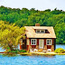 A house on a tiny island, Canada