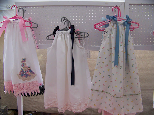 Dresses made from pillowcases