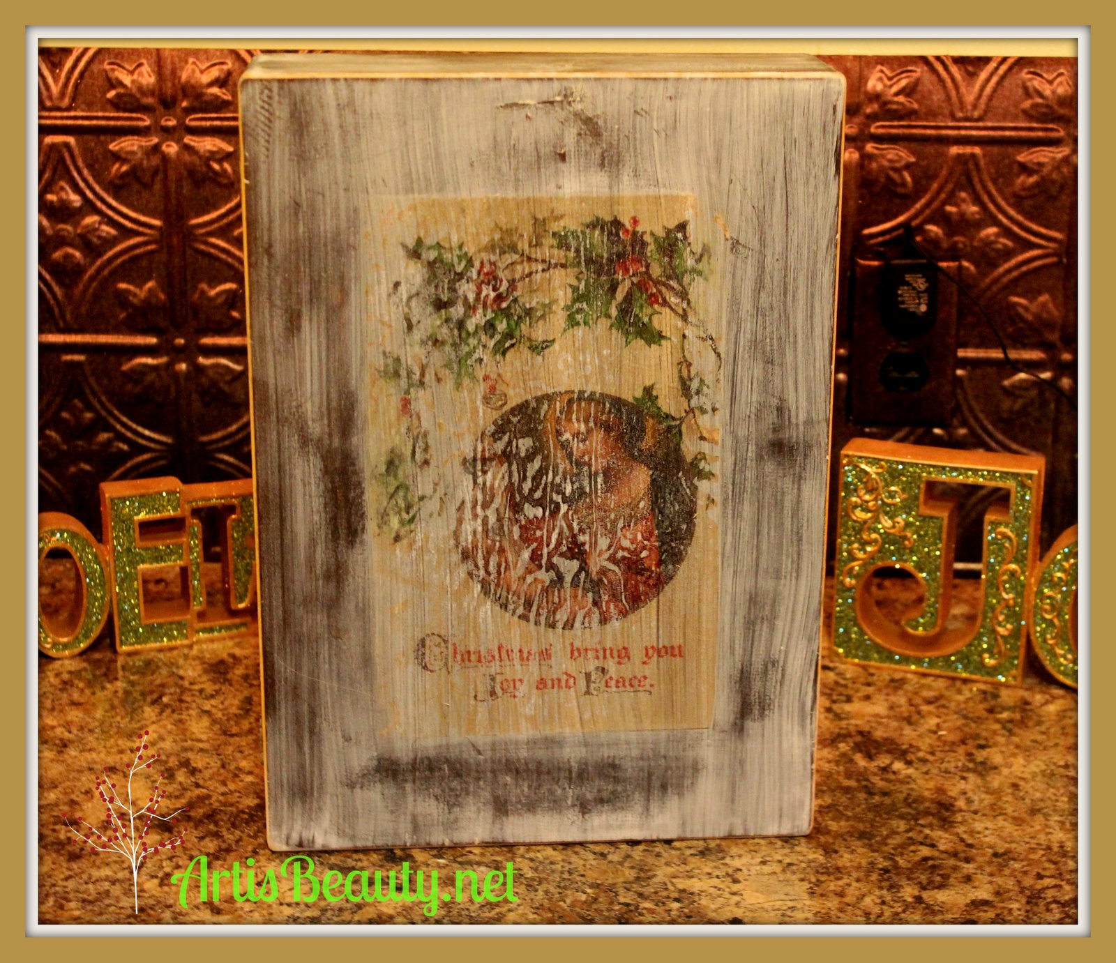 ART IS BEAUTY Image transfer to wood using Iron on Paper