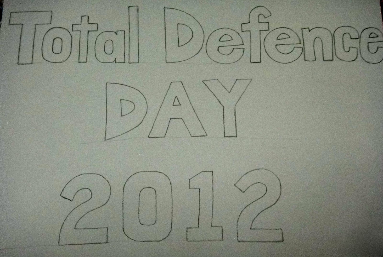 Young Artists At Work: Total Defence Day Poster 2012 - Collage