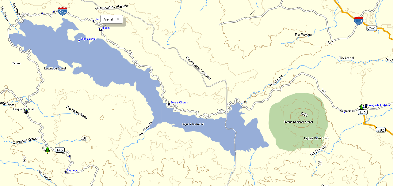 Costa Rica Garmin Nuvi