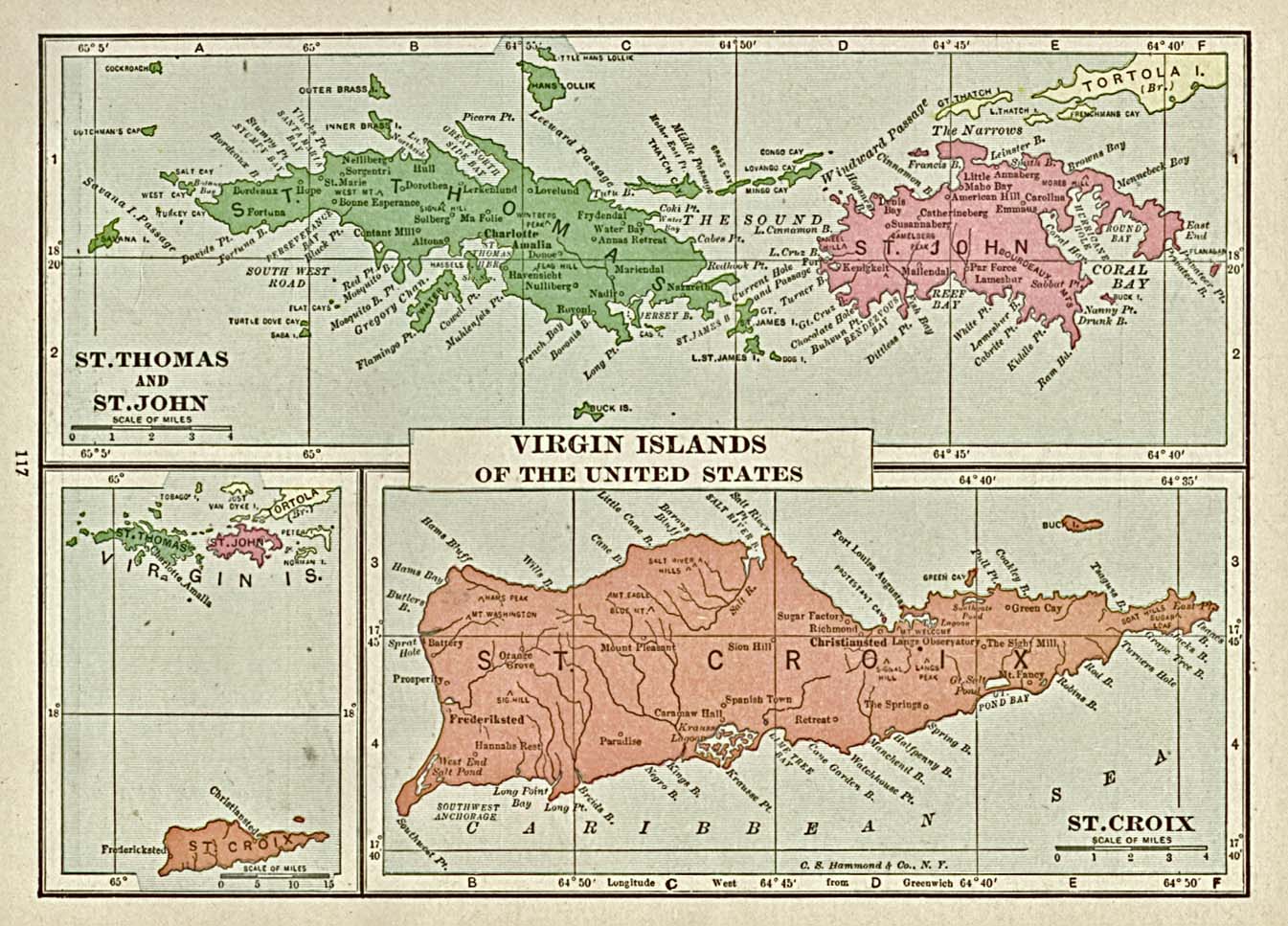 MAPS OF THE U.S. VIRGIN ISLANDS