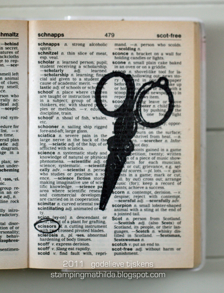 StampingMathilda Dictionary Scissors