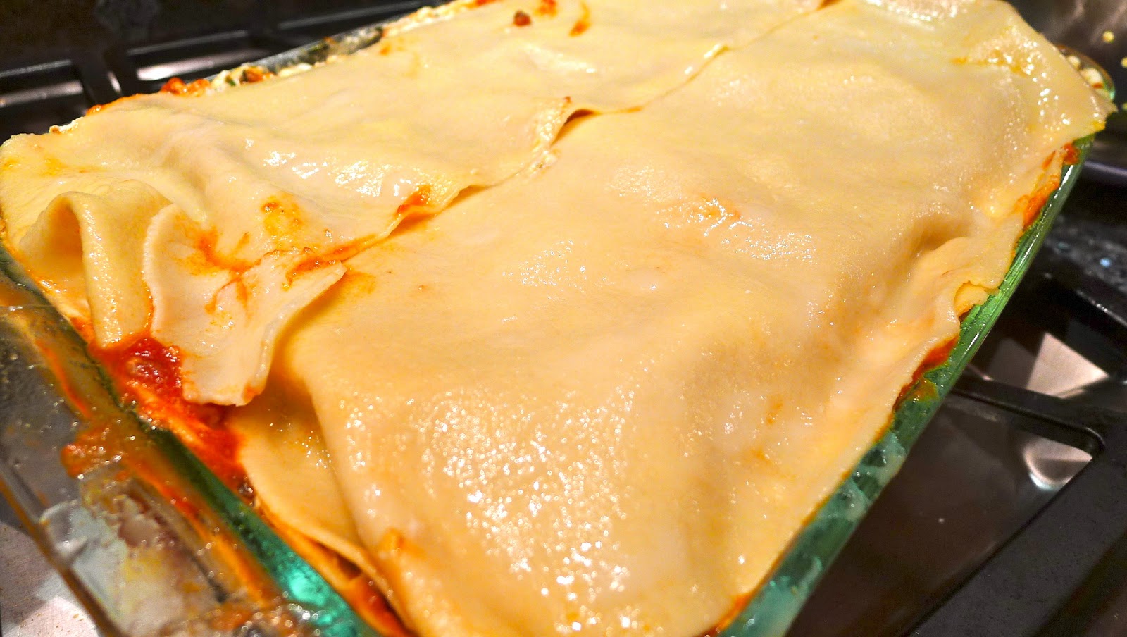 newFOOD tuesdayz Veal and Chicken Sausage Lasagna