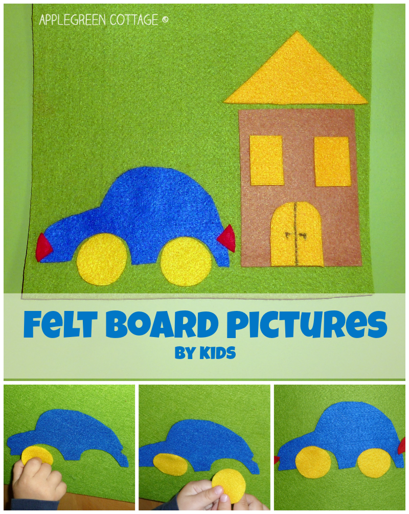DIY felt board pictures game time! AppleGreen Cottage