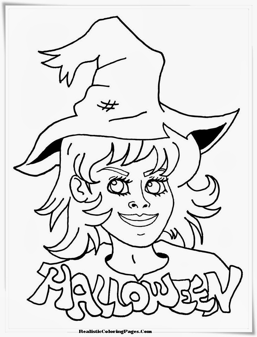 Realistic Halloween Coloring Pages | Realistic Coloring Pages