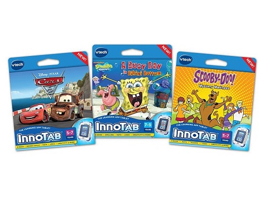 New Four (4) Vtech V.Reader Learning Games SpongeBob Dora Explorer Toy  Story 3 