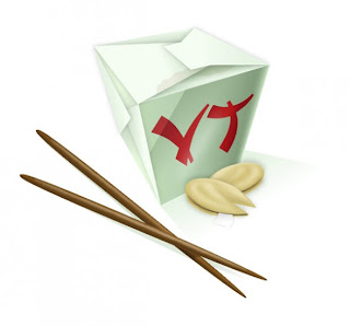 Icon box with Chinese food Icon box with Chinese food