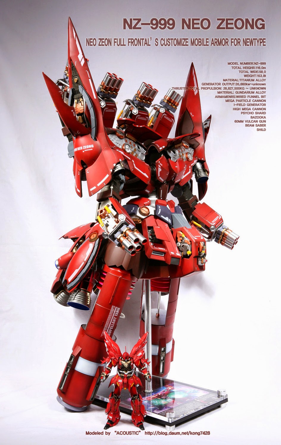 Custom Build HGUC 1/144 NZ999 Neo Zeong "Open Hatch Presentation