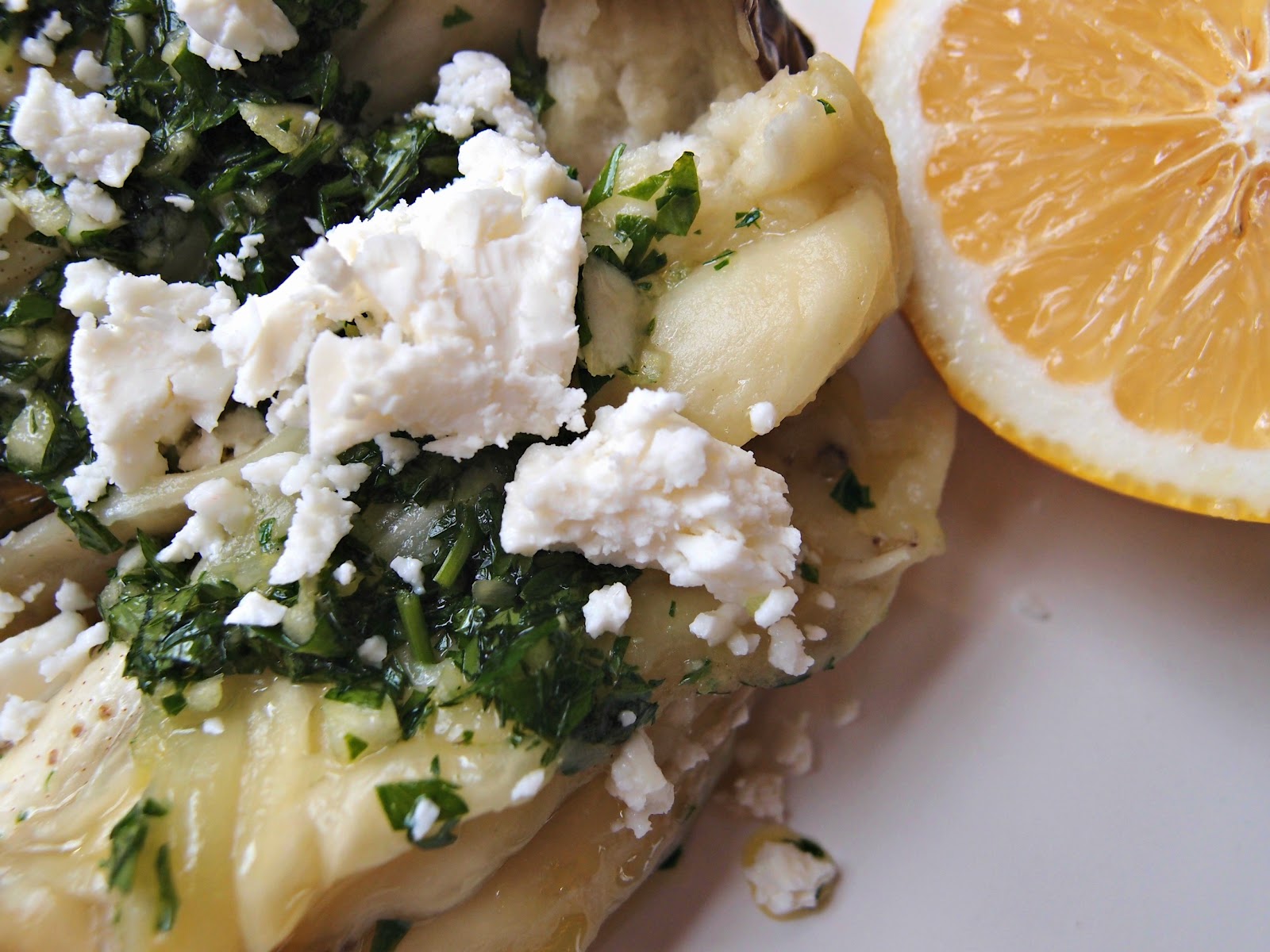Milk and Honey GreekStyle Grilled Eggplant with Olive Oil, Garlic
