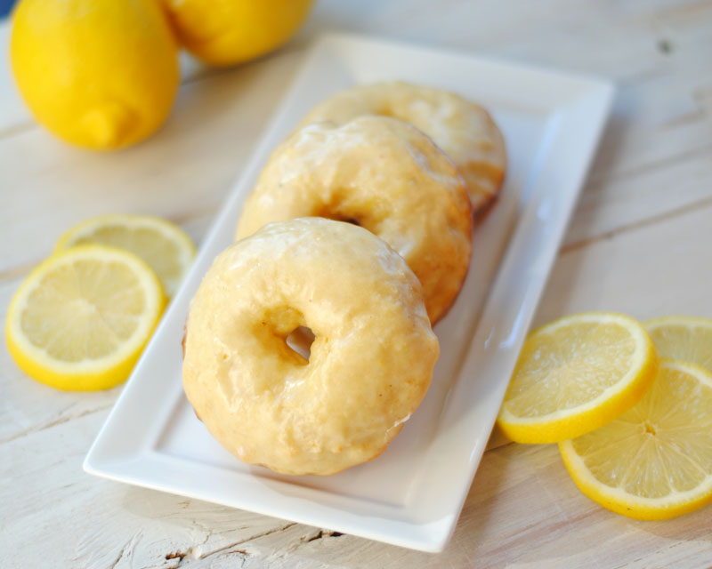 Leanne bakes Baked Lemon Donuts with Lemon Glaze