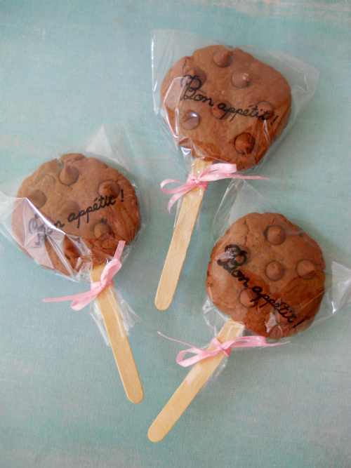 Chocolate Lollipop Cookies