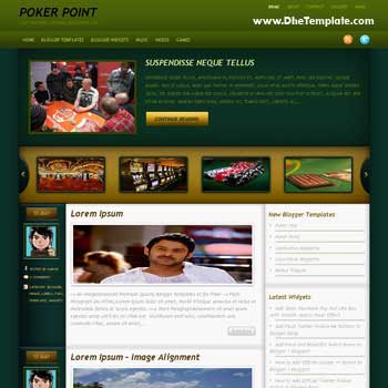 Poker Point blogger template. slideshow template blog. pagination for blogger template. magazine style blog template. template blog form wordpress theme. blogger template for poker games