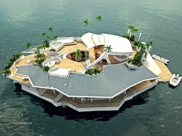 Man-made Floating Island photo Man-made Floating Island photo