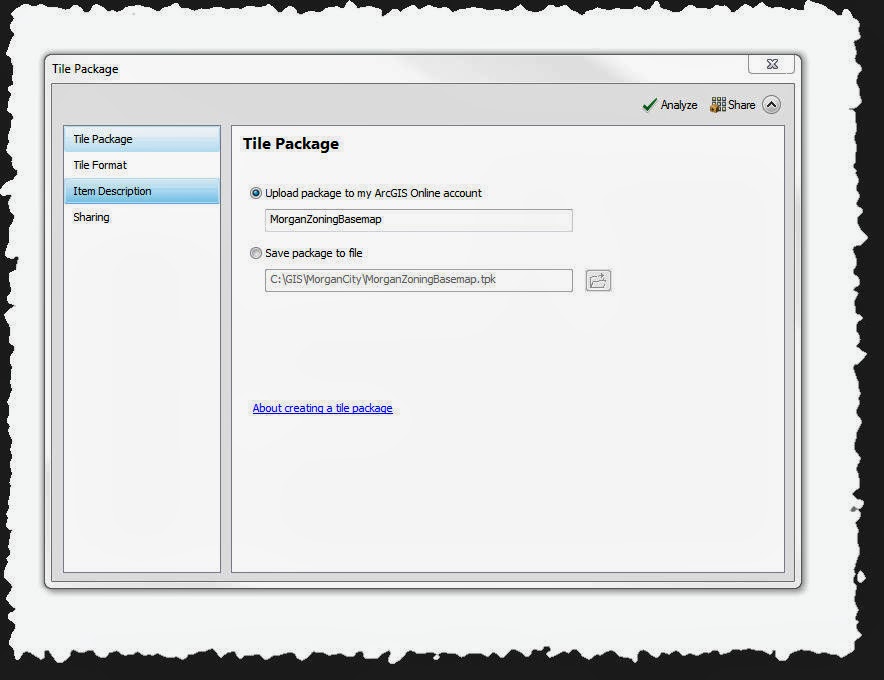 Tile Package Wizard Tile Package Wizard