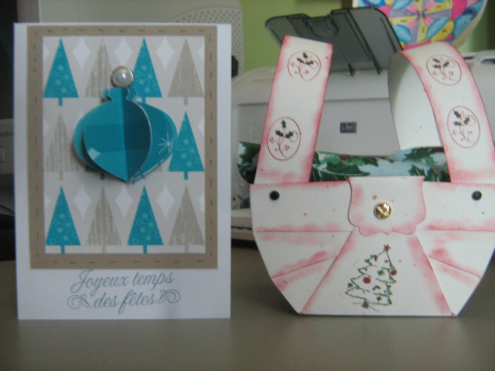 What makes me happy: Christmas card &amp; projects class
