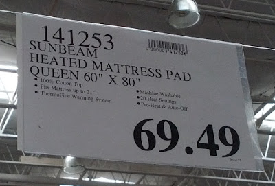 Deal for the queen size Sunbeam Premium Heated Mattress Pad at Costco