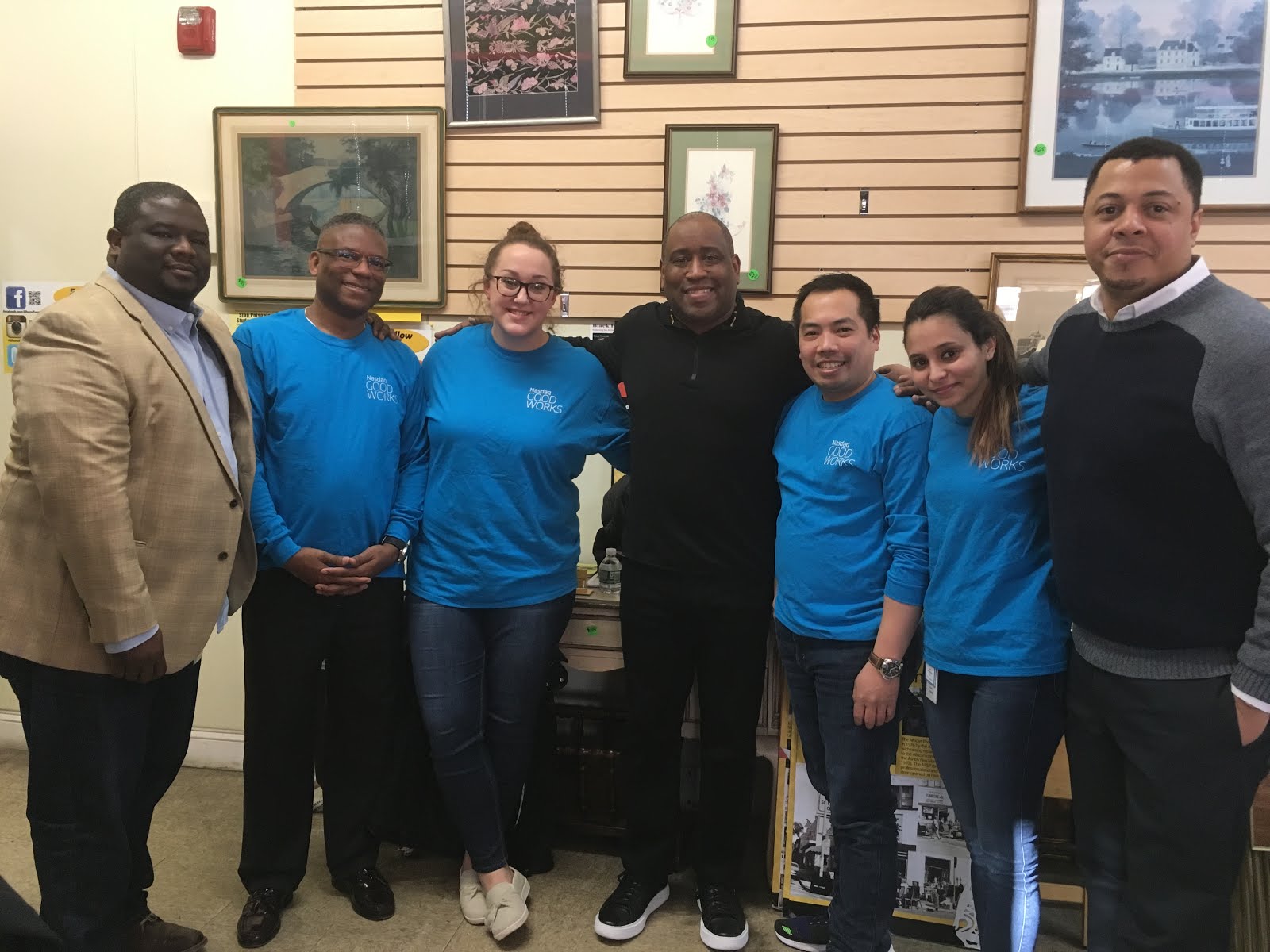 Thank you to the team from NASDAQ who volunteered at Uhuru for African History Month