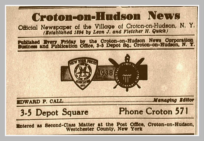 EverythingCroton A LOOK BACK AT CROTONONHUDSON 1939, PART ONE