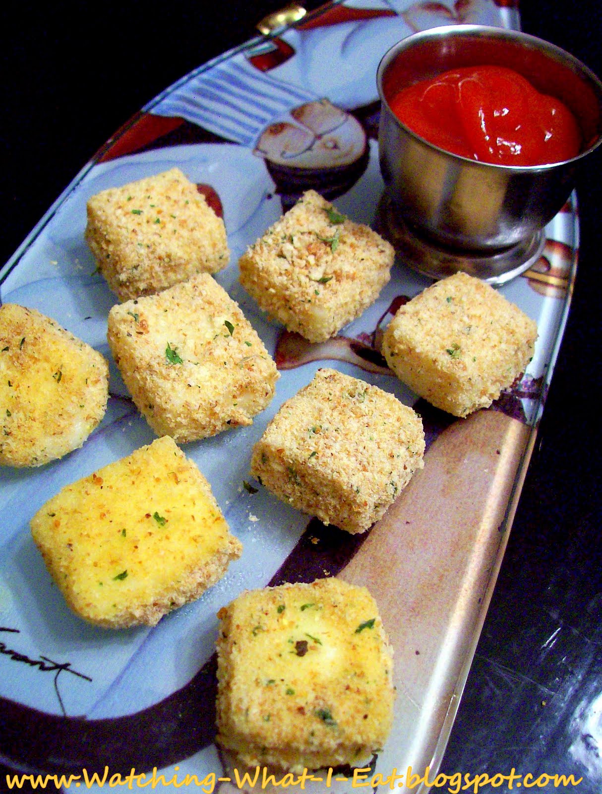 Watching What I Eat Baked Mozzarella Bites Meatless Monday