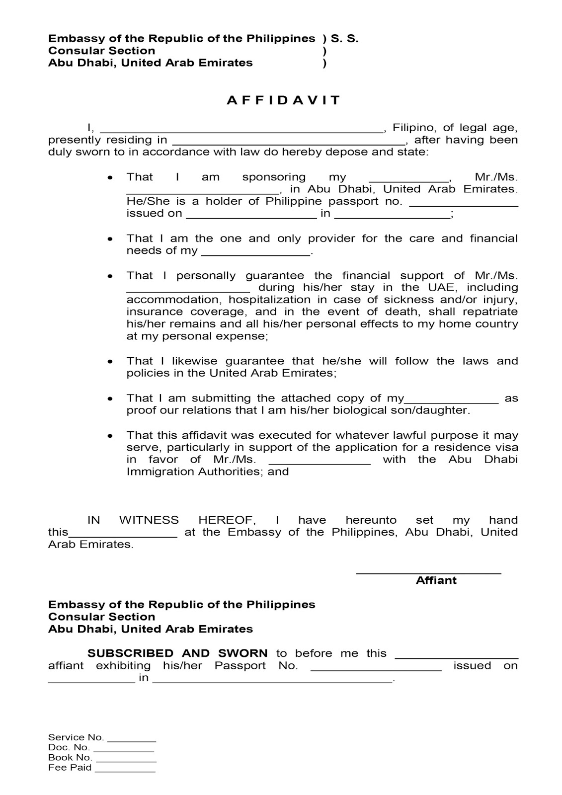 affidavit of support philippine affidavit of support and guarantee magzfeed affidavit of support philippine affidavit of support and guarantee magzfeed