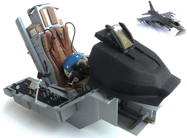 The Great Canadian Model Builders Web Page!: F-16 Cockpit