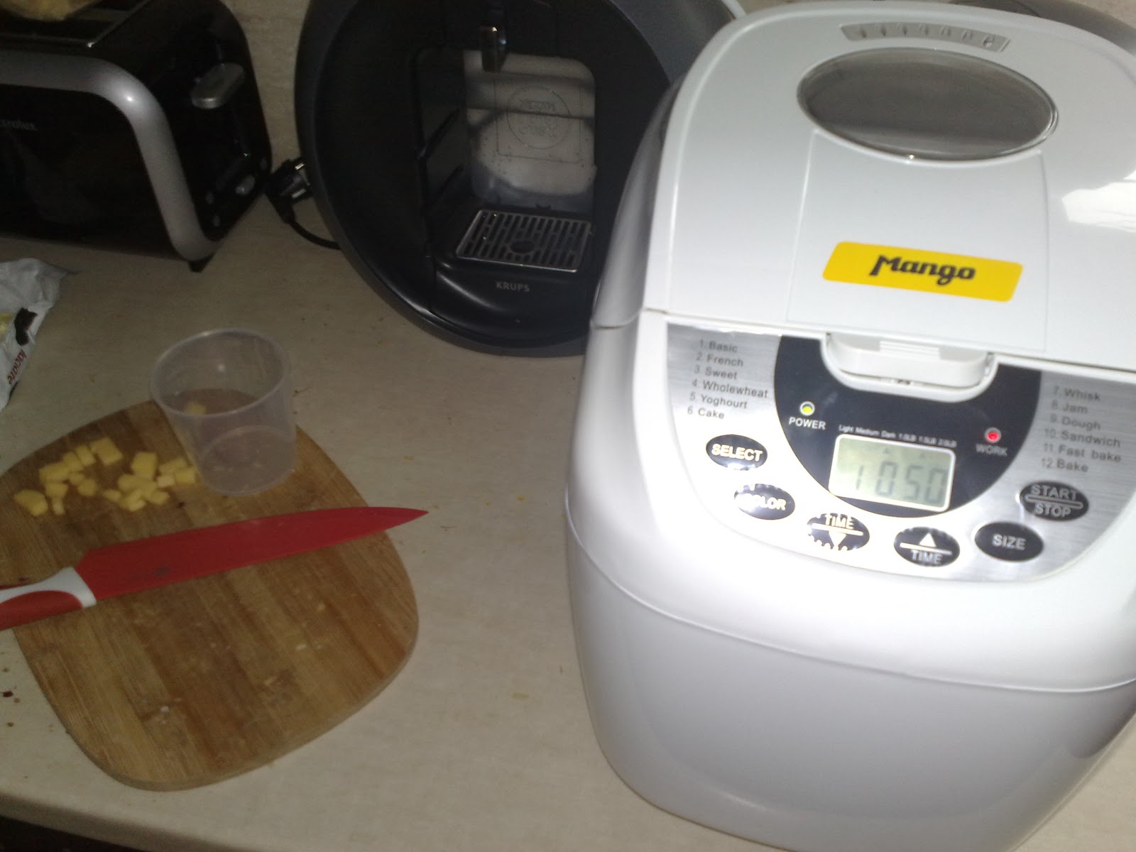 Gotuj z Mango Mango Bread Maker Chlebek razowy cebulowo serowy