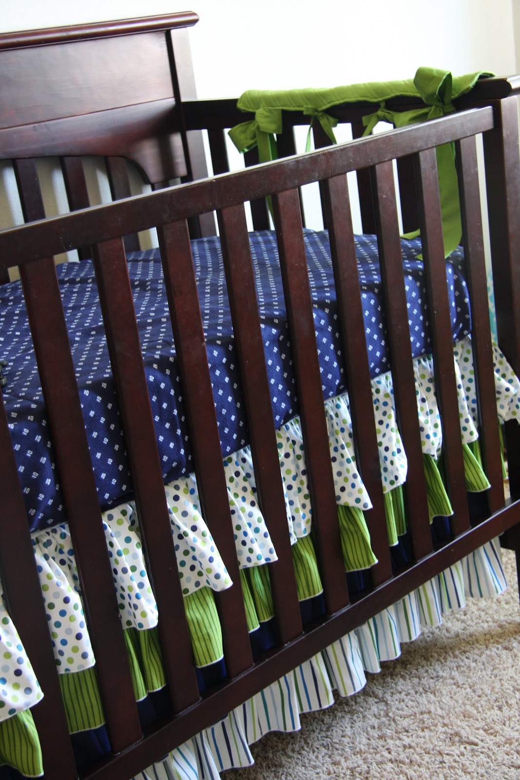 Later Gator Crafts Ruffled Crib Skirt {BOYS}