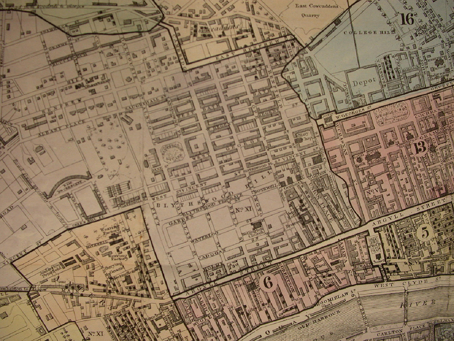 Street map Glasgow Scotland pdf
