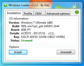 windows loader v2.1.1 by daz