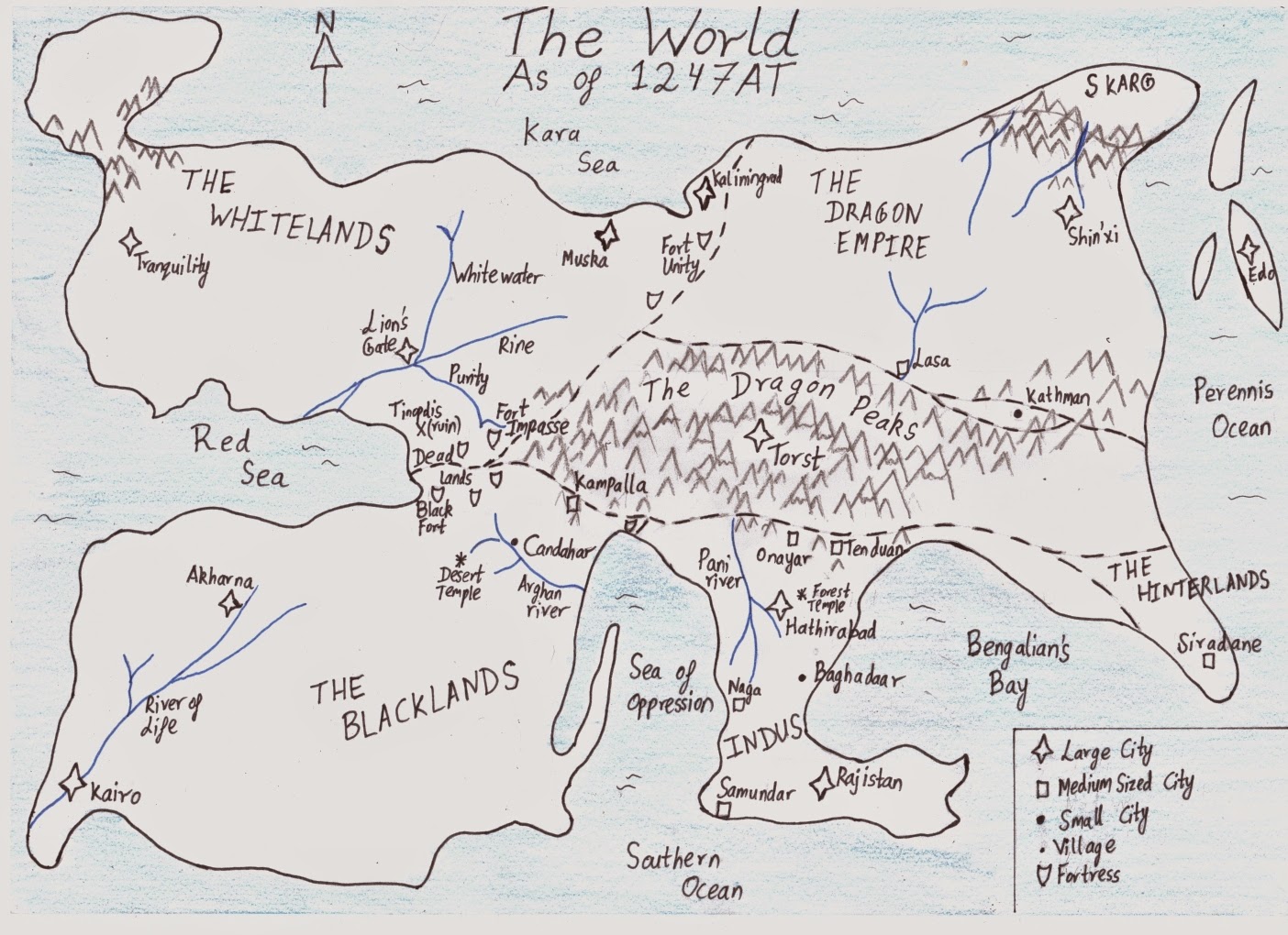 Map of The Saga of Zammar the Great