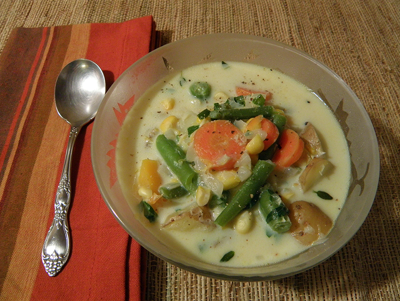 Seasonal Eating Harvest Vegetable Chowder