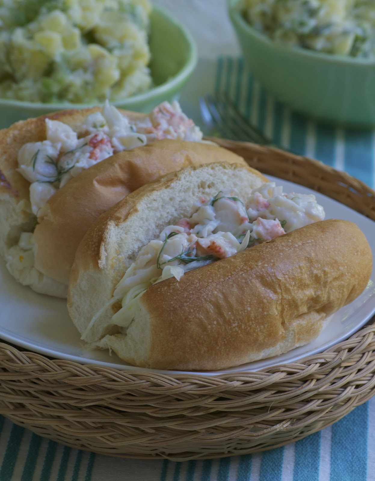 more than burnt toast Lobster Roll with Shaved Fennel and Citrus