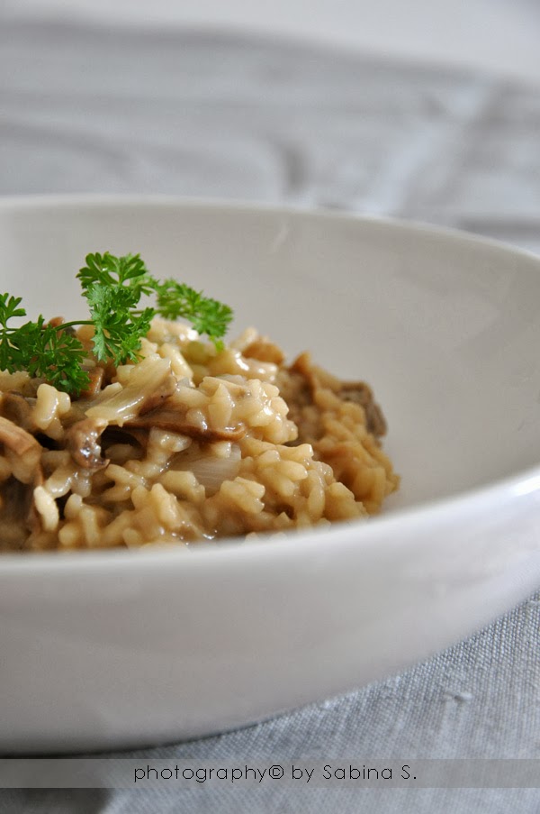 Due bionde in cucina Risotto con funghi porcini secchi