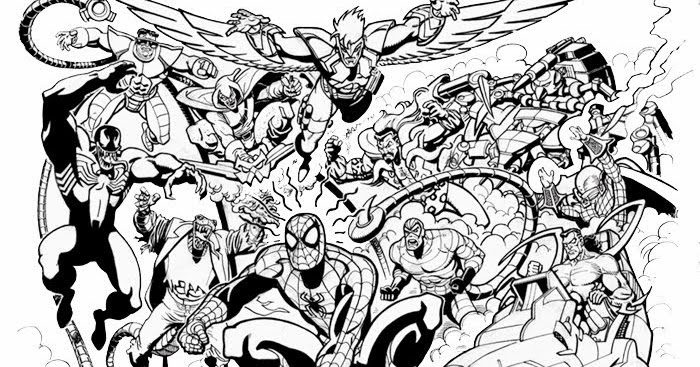 Spiderman villains coloring pages | Free Coloring Pages and Coloring
