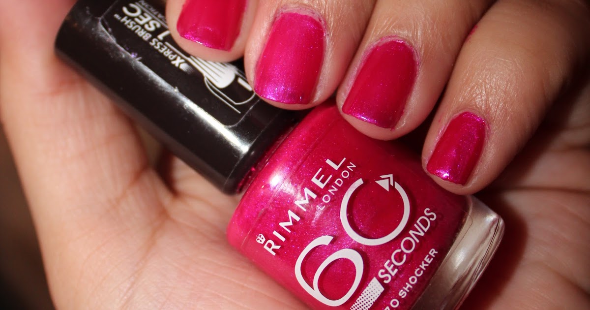 Rimmel London 60 Seconds Nail Polish in Shocker! Bags of Beauty
