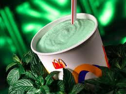 A McDonald's Shamrock shake.