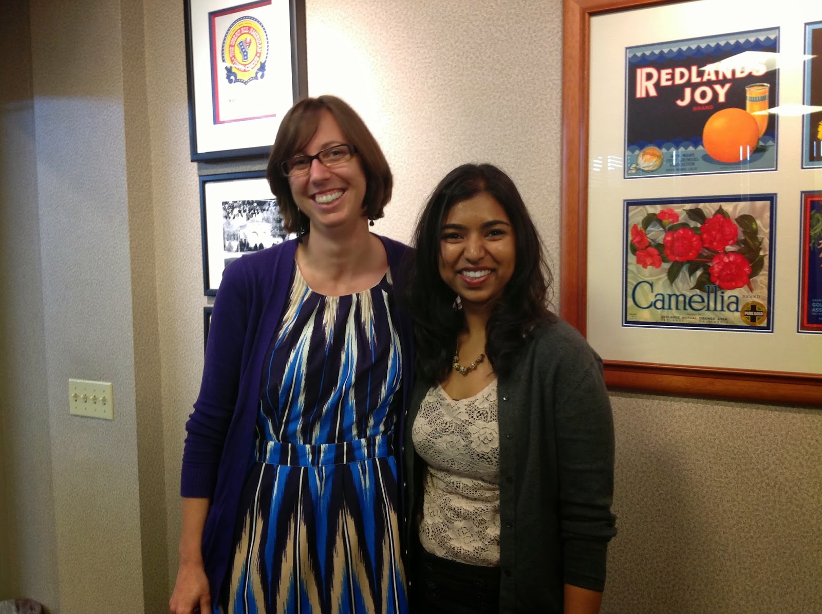 Mounika Parimi with faculty advisor Dr. Katherine Baber (Music)