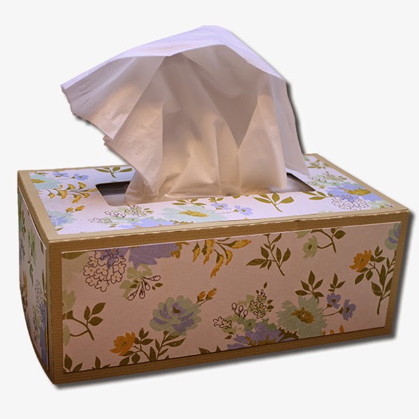 Bits of Paper Rectangle Tissue Boxes