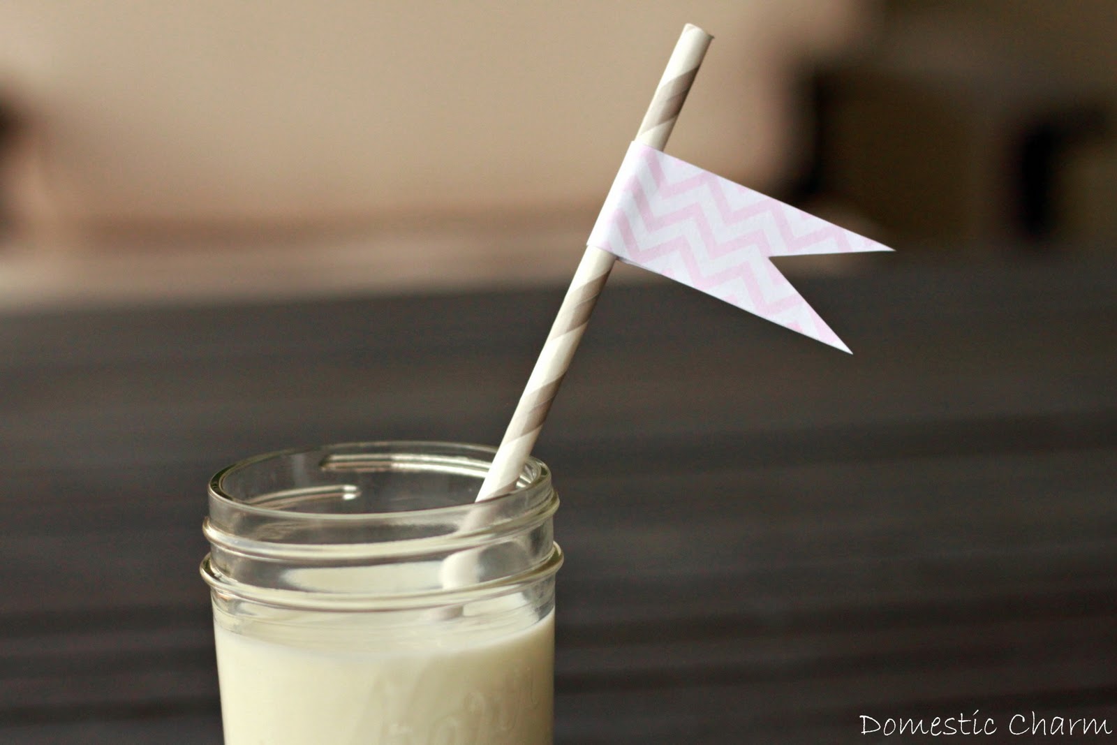 domestic charm free printable drink flags