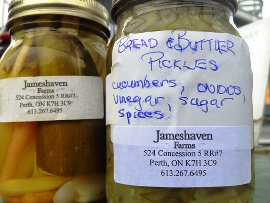 Homemade pickles from Jameshaven Farms in Perth Ontario Homemade pickles from Jameshaven Farms in Perth Ontario