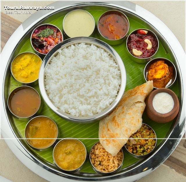 Tourist Attraction India: South Indian Food : Thali