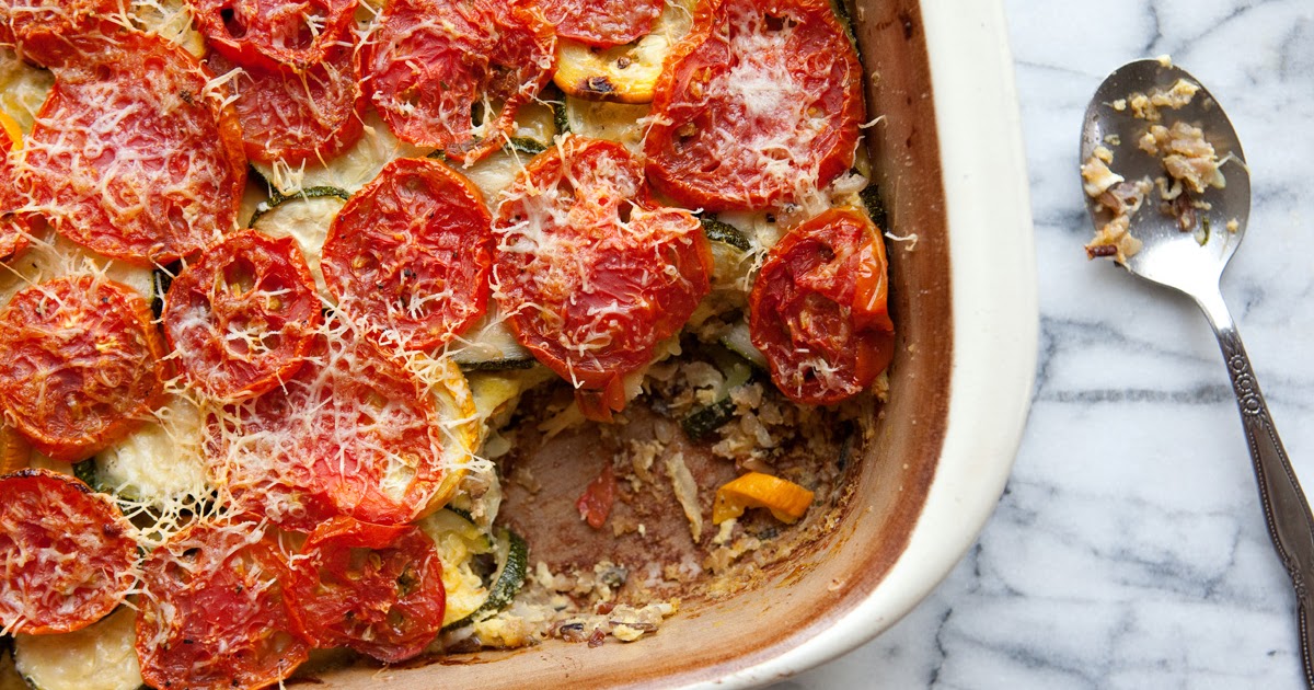 The Flour Sack Zucchini Rice Gratin