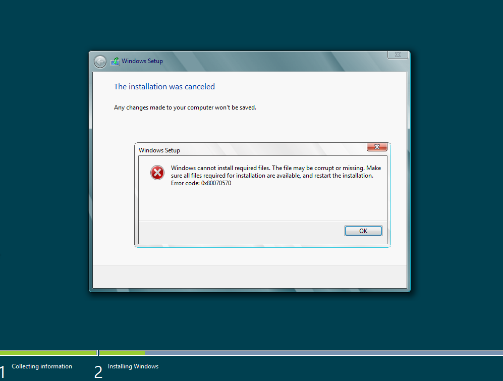 Cara Mengatasi Error Code 0X80070570 Saat Install Windows Cara Mengatasi Error Code 0X80070570 Saat Install Windows