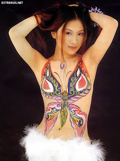 Hot sexy girl tattoo widescreen desktop wallpaper image