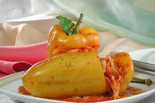 Перец фаршированный с овощами пошаговое фото Перец фаршированный с овощами пошаговое фото